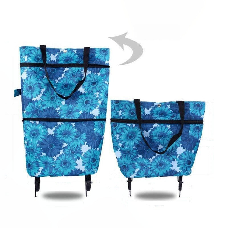 ๐๏ธ 50% OFF NOW! ๐ 2-in-1 Convertible Shopping Tote โ Hideaway wheels, 20kg capacity & expandable zipper โ Compact, sturdy & perfect for markets & travel ๐ฆ