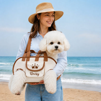 Personalized Custom Portable, Breathable, Crossbody Pet Backpack