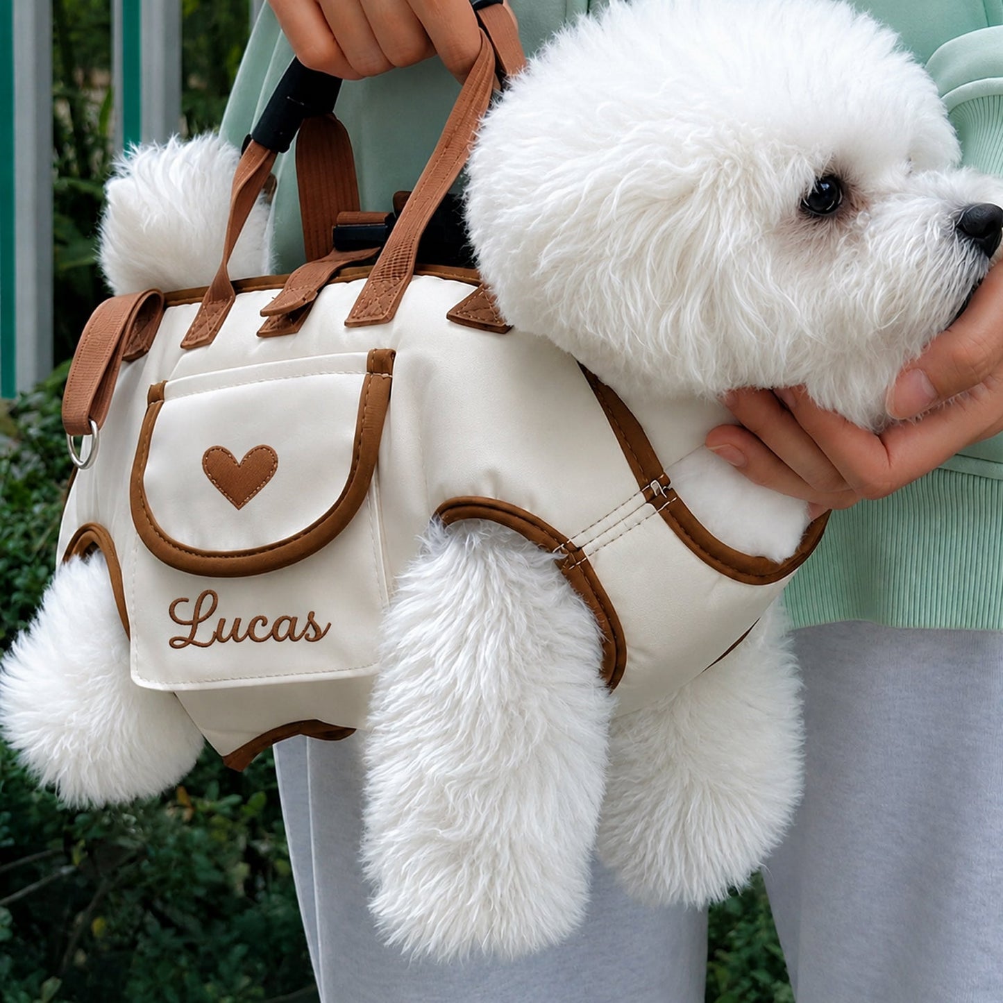 Personalized Custom Portable, Breathable, Crossbody Pet Backpack