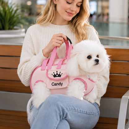 Personalized Custom Portable, Breathable, Crossbody Pet Backpack