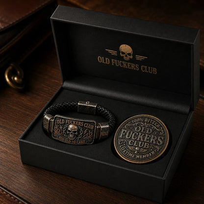 🔥 Today Only:Old-fuckers club bracelet/ coin
