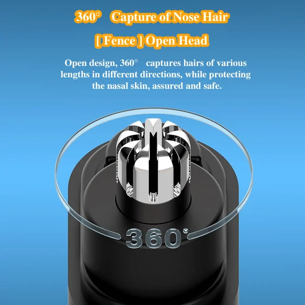 🎁 HOT SALE 50% OFF 💕 Rechargeable Portable Nose Hair Trimmer – Painless Precision, Built-In LED Light & USB-C Fast Charging – A Grooming Essential for Men ✨
