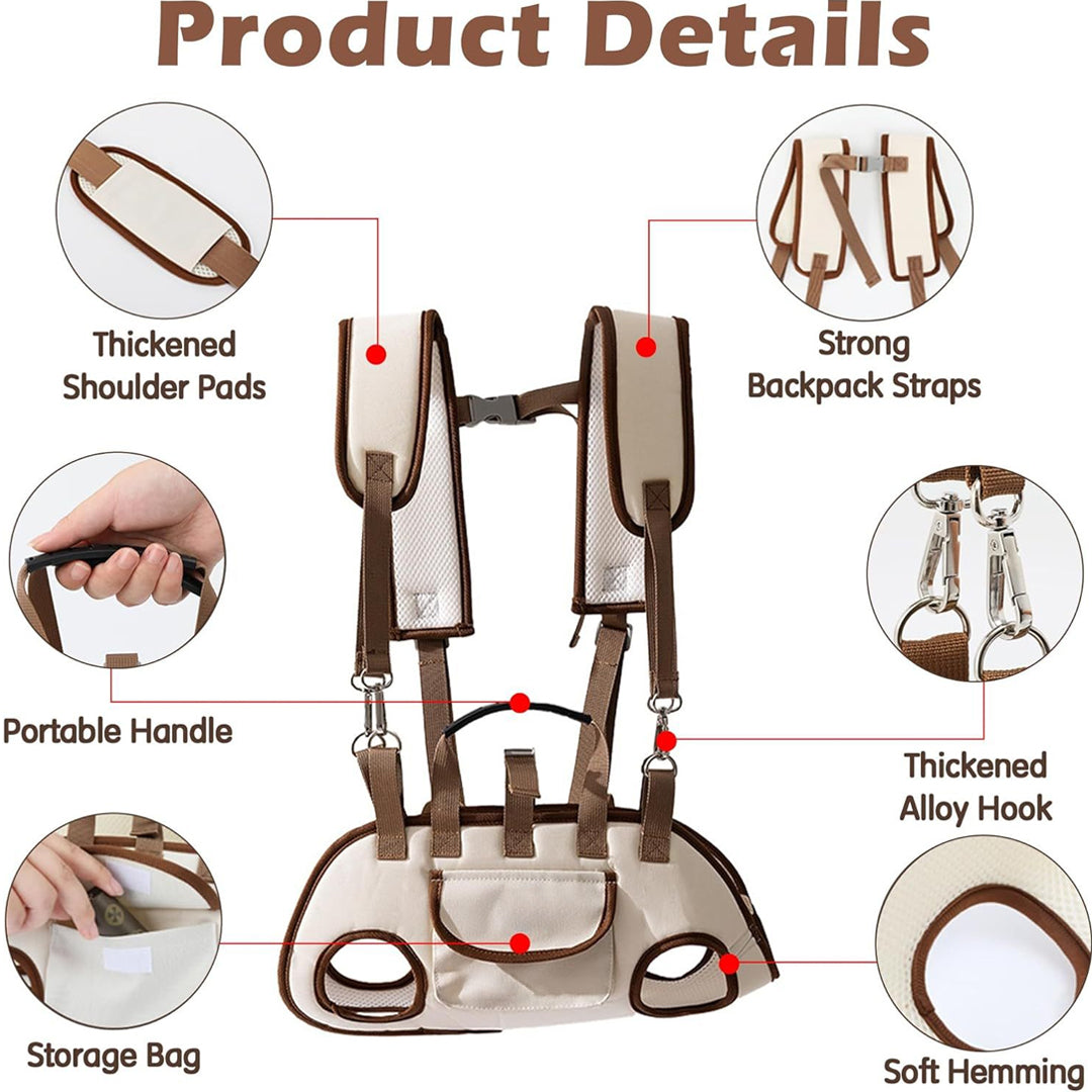 Personalized Custom Portable, Breathable, Crossbody Pet Backpack