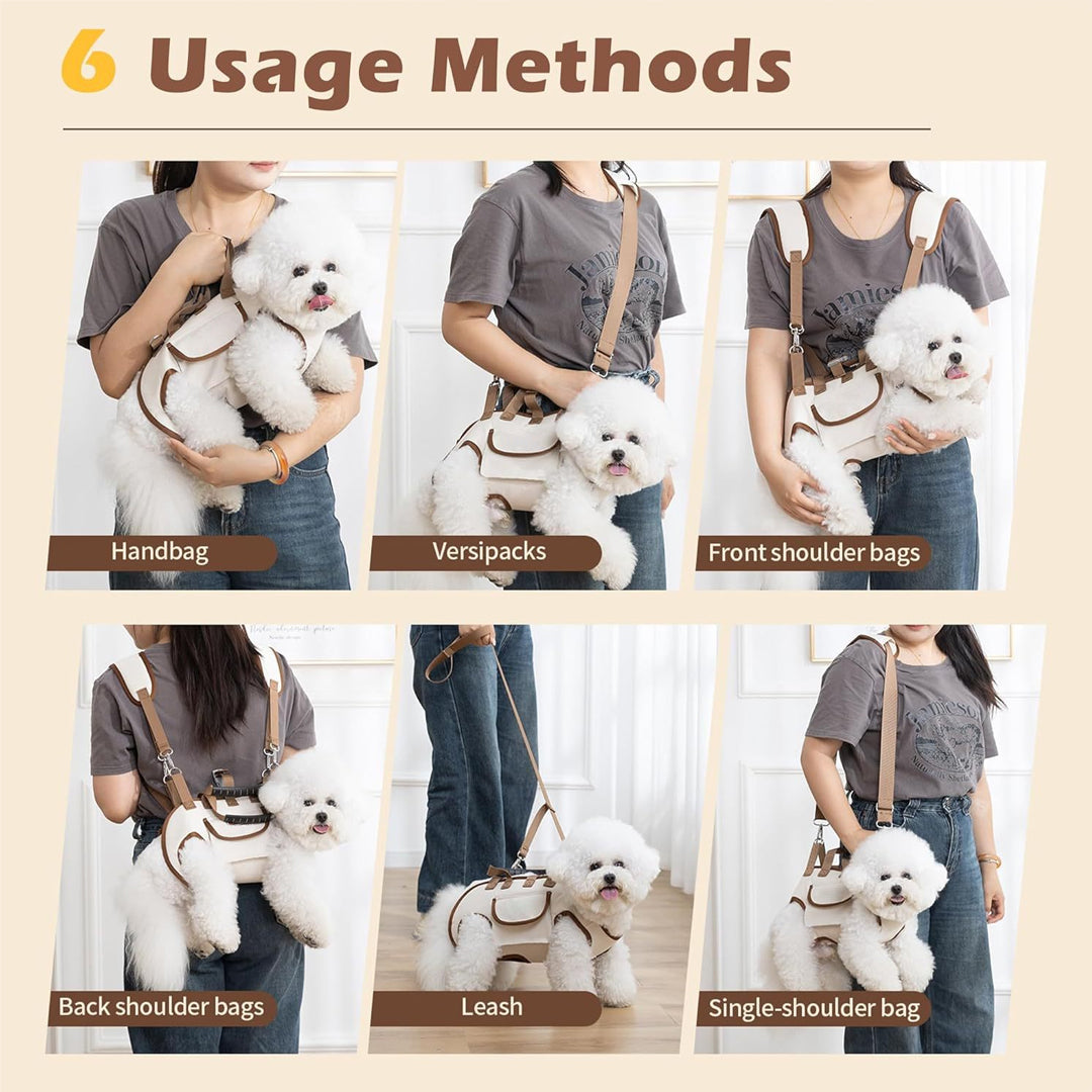 Personalized Custom Portable, Breathable, Crossbody Pet Backpack