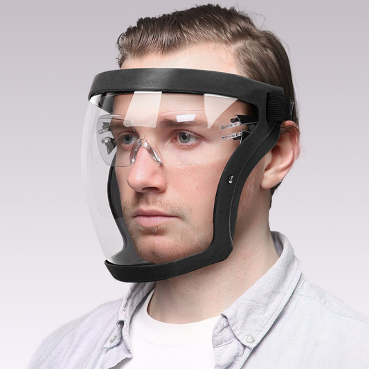 🛡 La visera protege la cara, los ojos y las vías respiratorias durante el trabajo