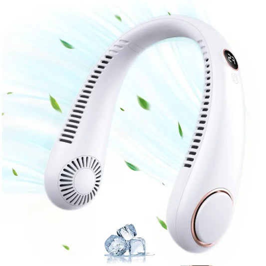 Portable Neck Fan, Bladeless Wearable Personal Fan