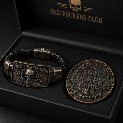 🔥 Today Only:Old-fuckers club bracelet/ coin