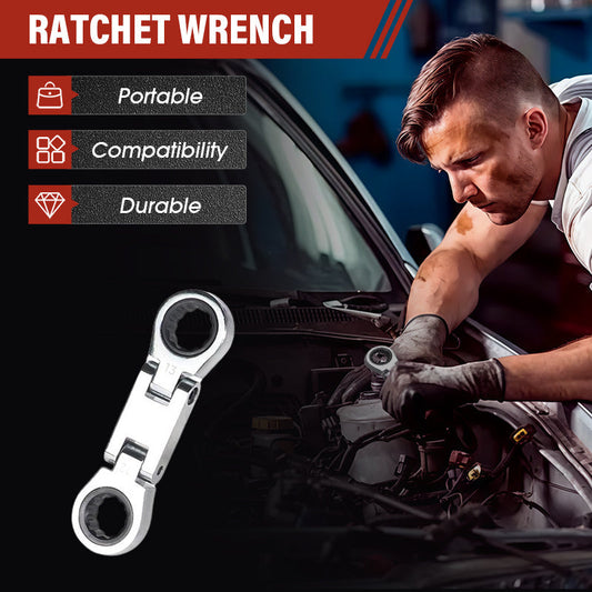 Compact Double-Ended Flex Ratchet Wrench Set