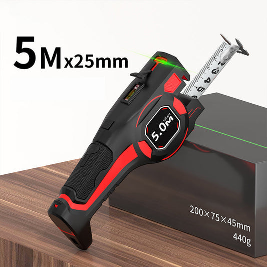 2-in-1 Tape Measure with Laser Guide